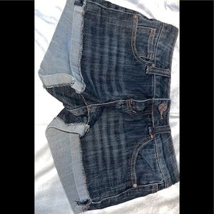 raw jean shorts